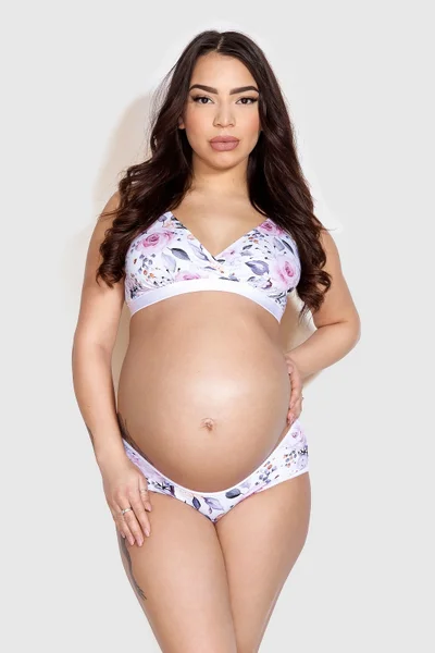Květinové těhotenské kalhotky Mitex Mama Panty