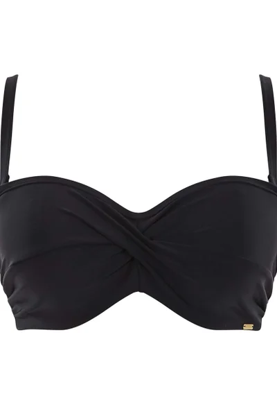 Elegantní dámský bandeau plavkový top Anya Riva černý Swimwear