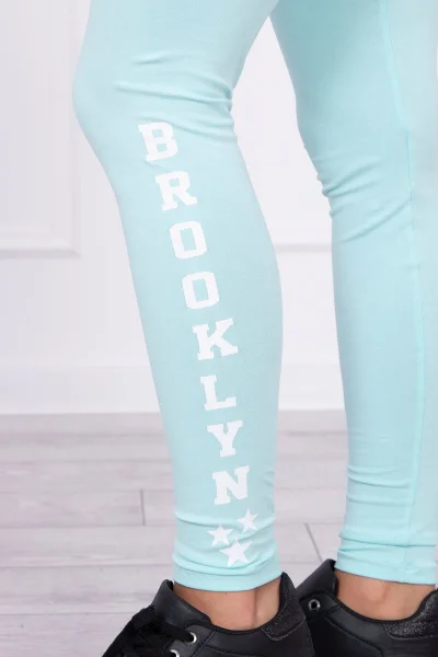 Dámské legíny Brooklyn mátové K-Fashion