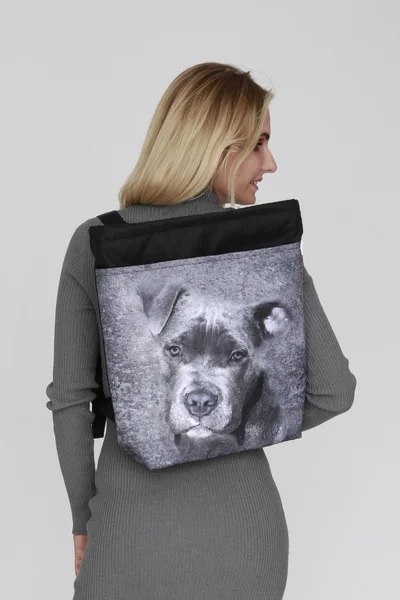 Bertoni Taška Batoh Pit Bull Šedý Unisex