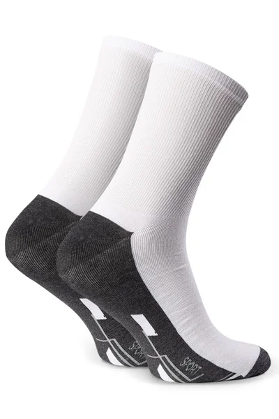 Pohodlné mužské ponožky Steven v bílé barvě