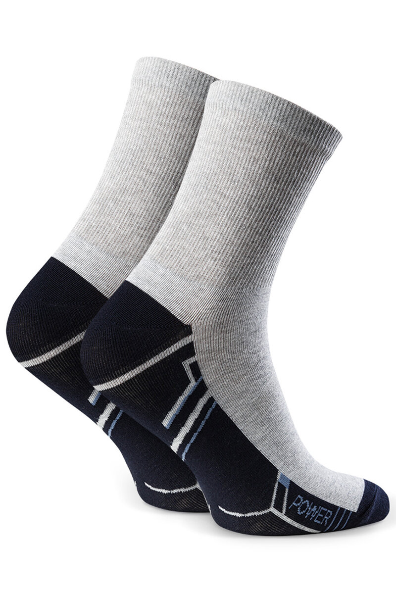 Mužské ponožky Steven v jasně šedé barvě s bavlnou a elastanem, 44-46 i510_48822486546
