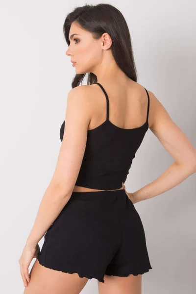 Dámský RUE PARIS Černý crop top FPrice