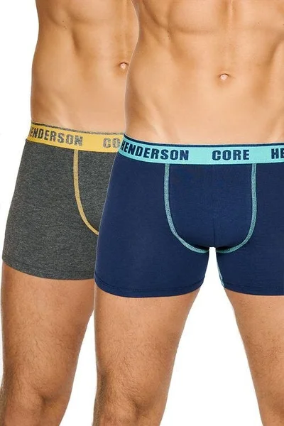 Pánské 2pack boxerky Neutral Core modré a šedé Henderson