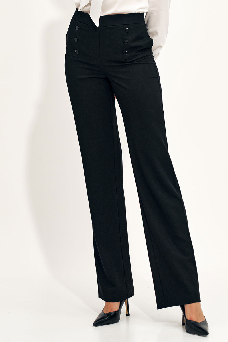 Kalhoty dámské E16 černé - Nife, černá 42 i10_P60441_1:2013_2:38_