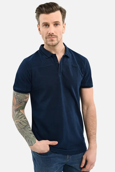 Pánské Polo Tričko Volcano Navy Blue