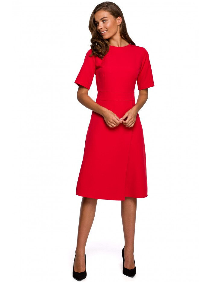 Dámské E84DK6 Zavinovací šaty - červené Style, EU M i529_6939274073751224576