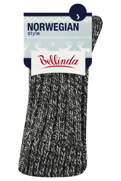 Teplé zimní ponožky NORWEGIAN STYLE - Bellinda - černé