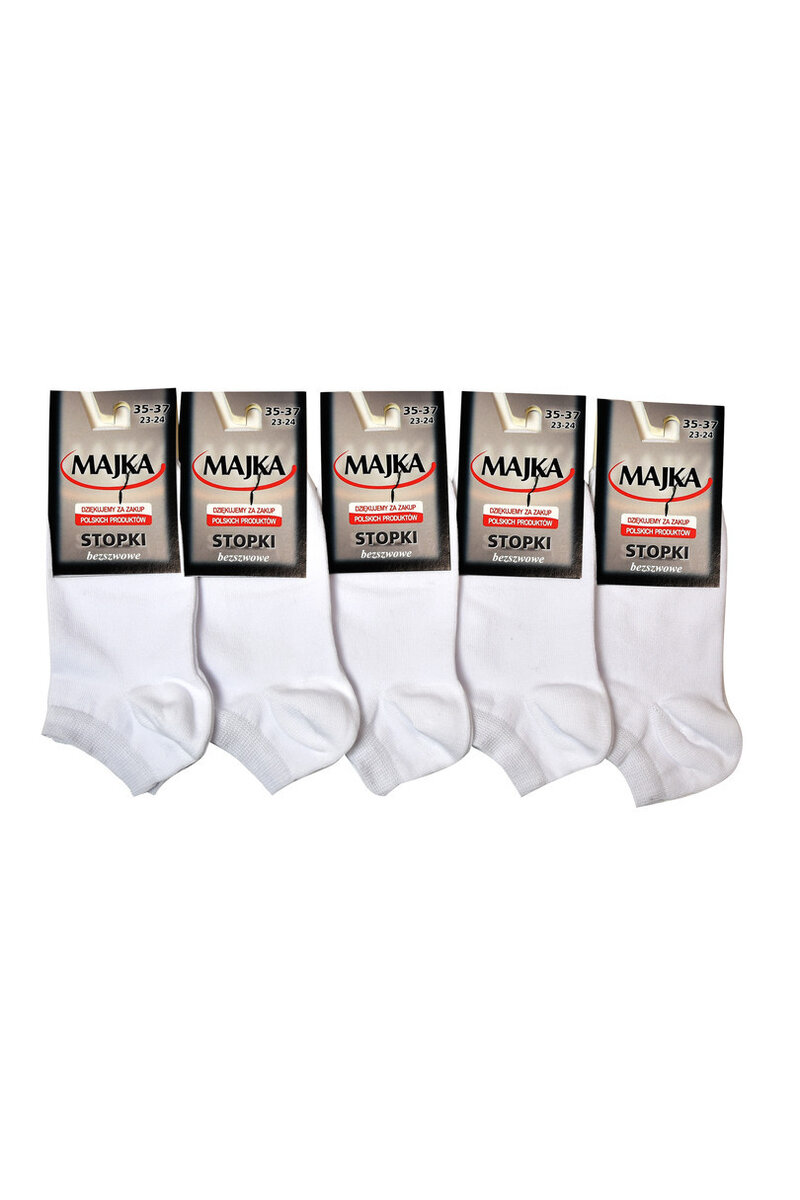 Hladké dámské ponožky - komplet 5 párů MAJKA, bílá 38-40 i170_5904003125560