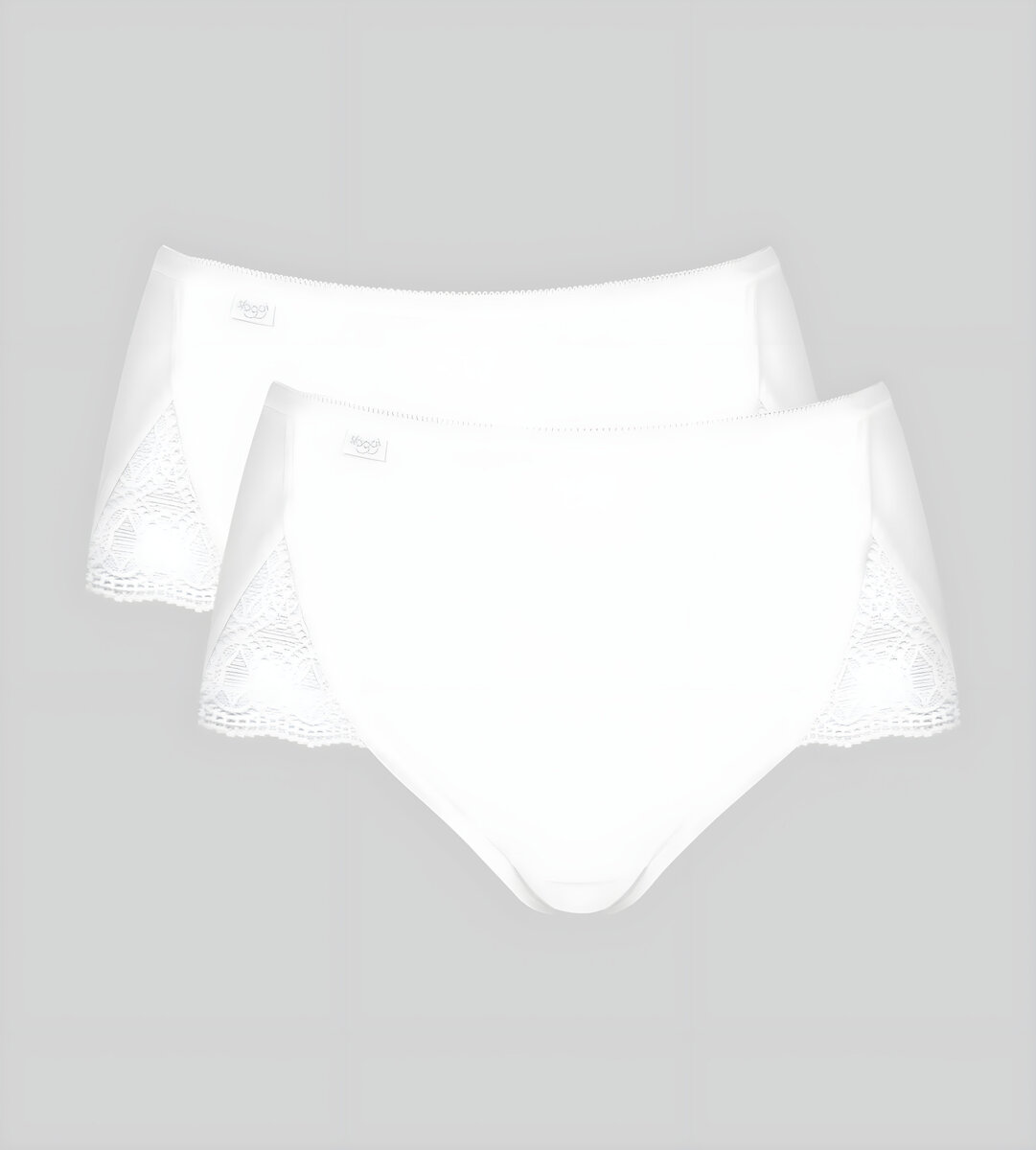 Dámské kalhotky Sloggi Pure Sense Luxe Maxi C2P bílé, WHITE 42 i343_10181306-0003-42