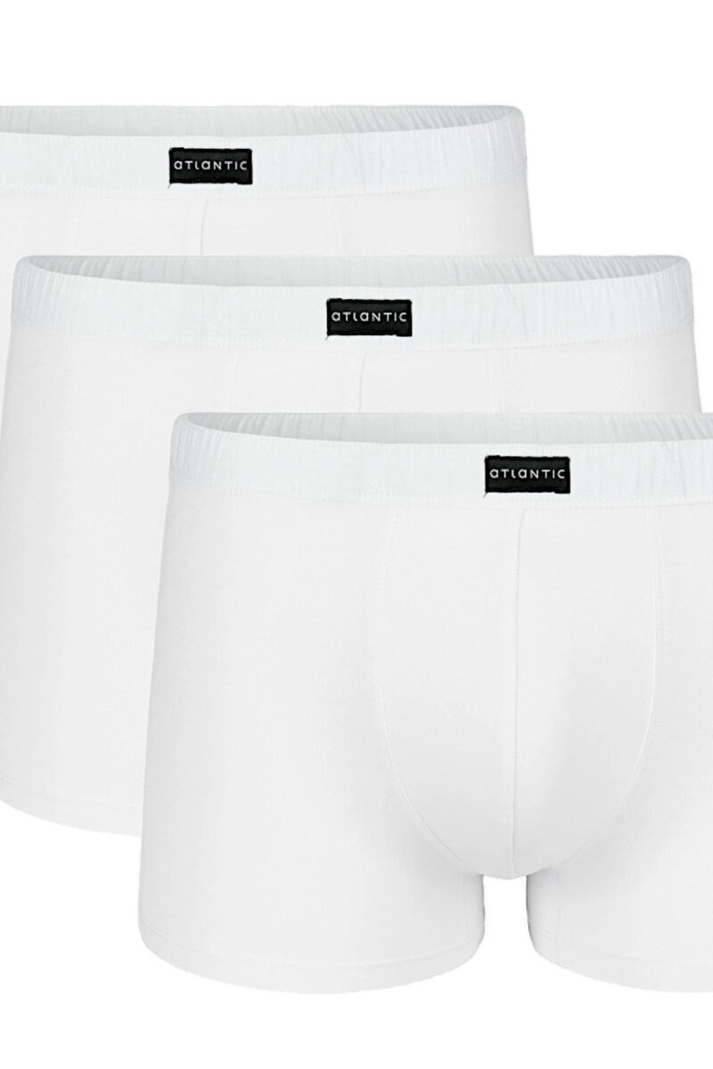 Komfortní bavlněné boxerky pro muže 3 pack - Bílá série, Bílá M i41_81180_2:bílá_3:M_