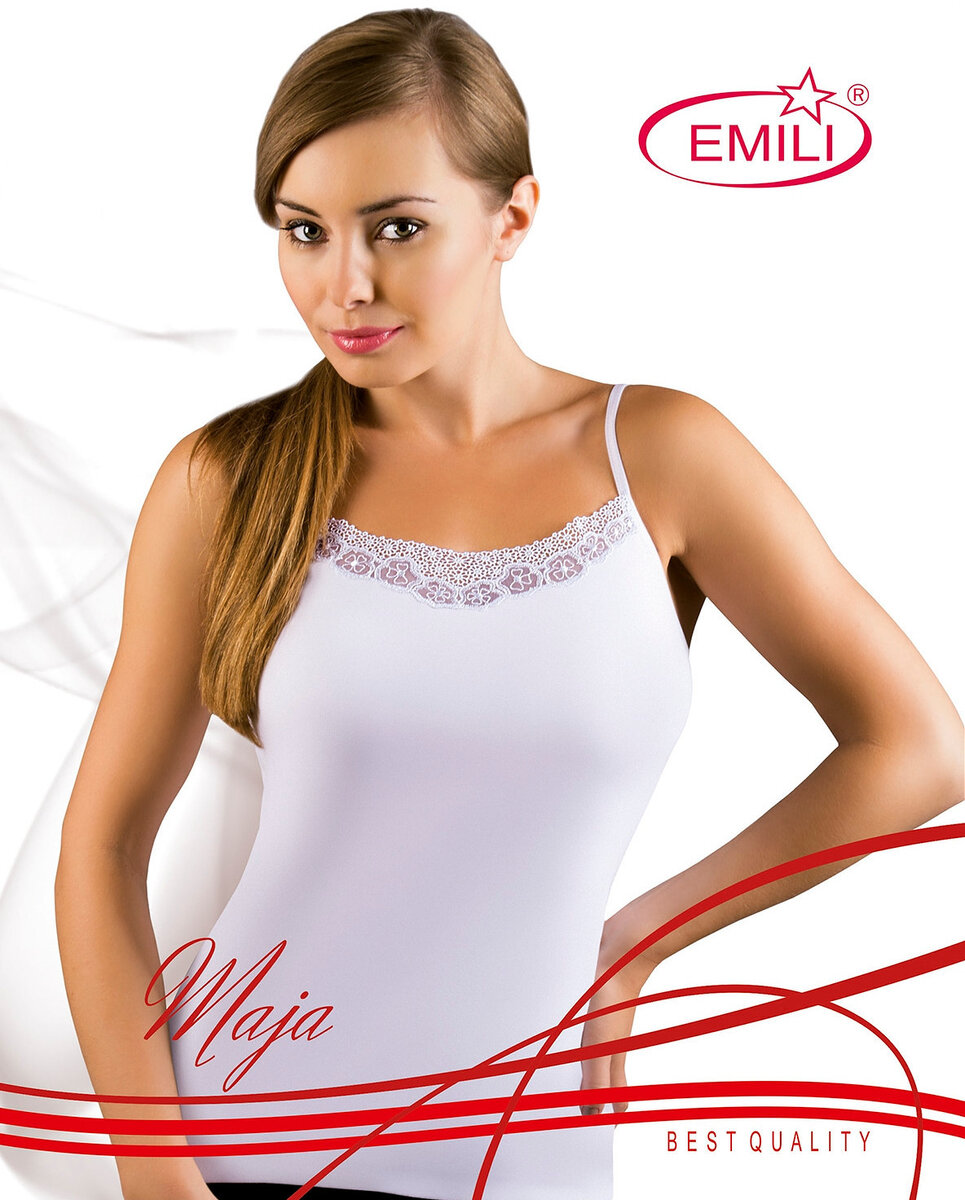 Bílá dámská košilka Emili Maja S-XL, bílá M i384_72549751