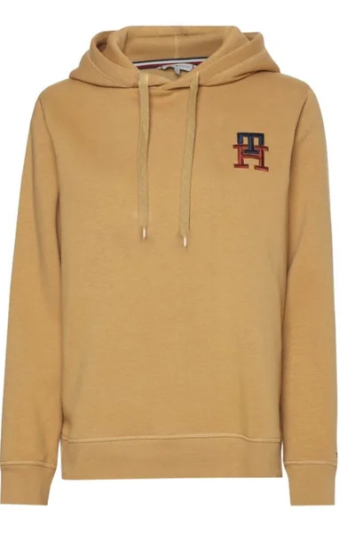 Monogramovaná dámská mikina Tommy Hilfiger hnědá