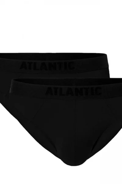Černé sportovní slipy Atlantic 2ks