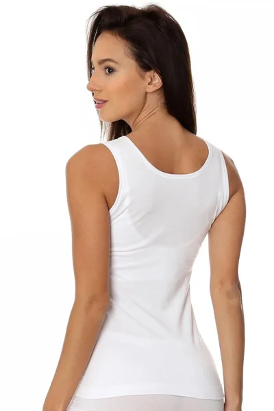 Bezešvá dámská sportovní košilka - Bílá Brubeck 00510A