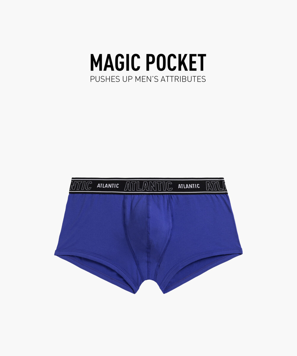 Sportovní pánské boxerky Atlantic Magic Pocket - fialové, XL i646_3073758