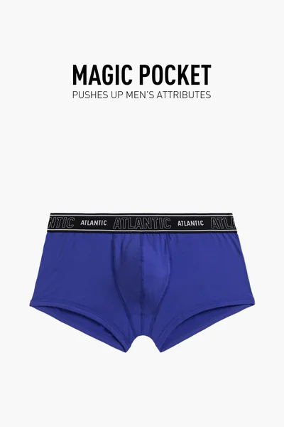 Sportovní pánské boxerky Atlantic Magic Pocket - fialové