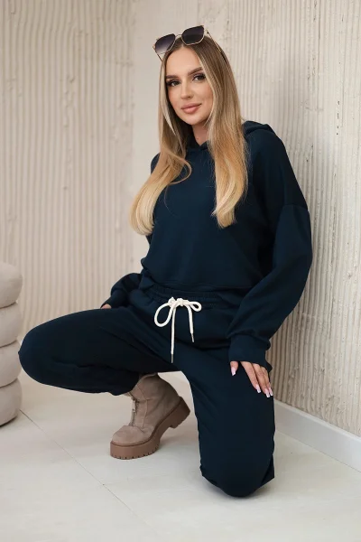 Elegantní viskózový mikinový set s kalhotami K-Fashion