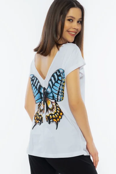 Pyžamo pro ženy kapri Velký motýl Vienetta