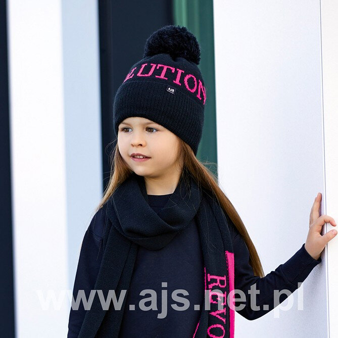Kouzelný dívčí set AJS s čepicí a šálou, směs barev 52-56 cm i384_17081336