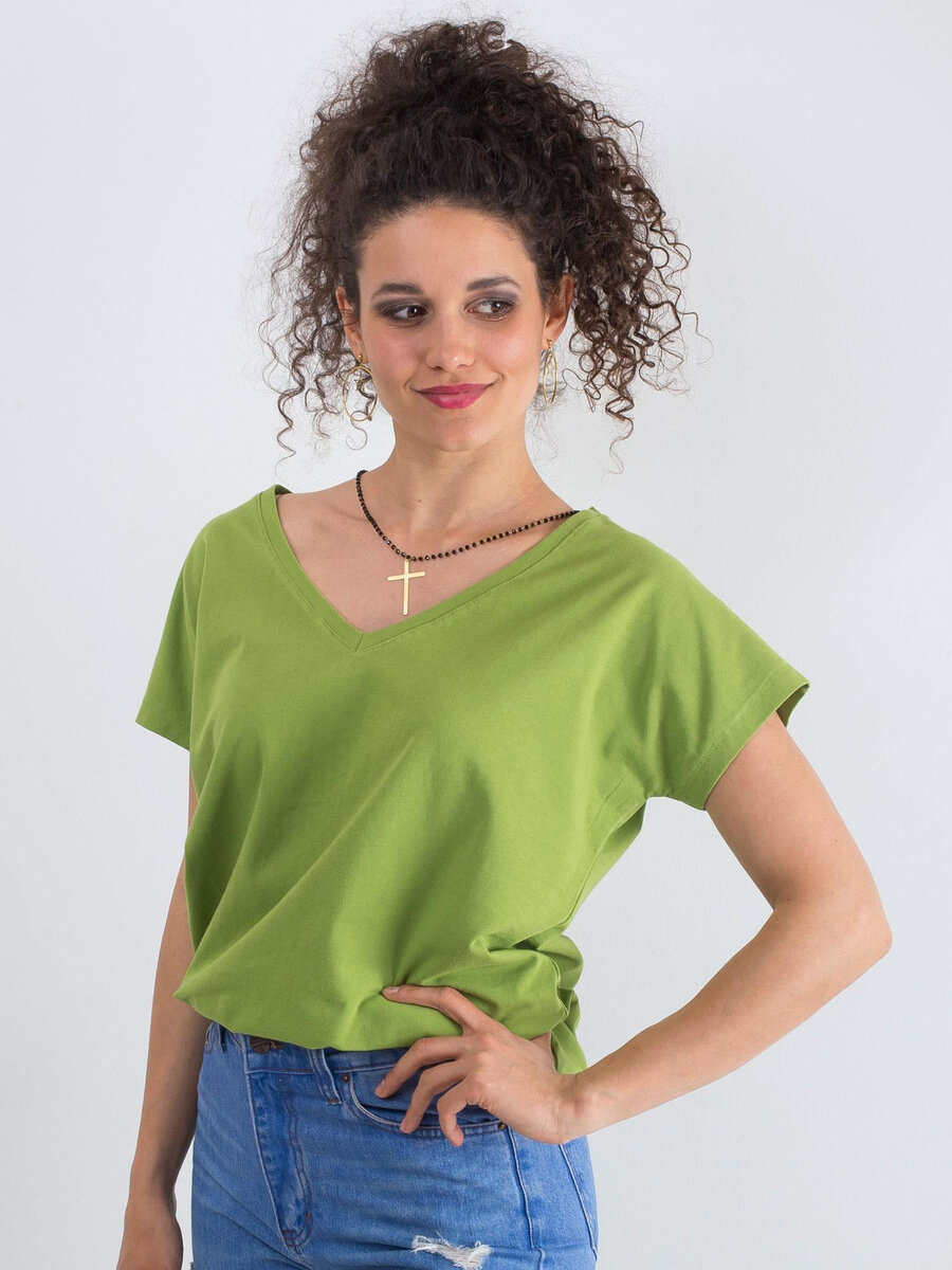 Zelené dámské tričko FPrice - Svěží zelená, XS i523_2016102117063