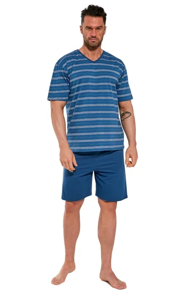 Mužské letní pyžamo Pruhované pohodlí