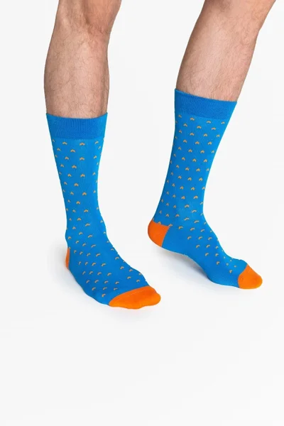 Modré luxusní pánské ponožky - Henderson