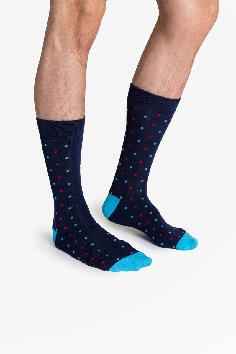 Temně modré pánské ponožky - Kvalita Henderson, tmavě modrá 39/42 i41_80750_2:tmavě modrá_3:39/42_