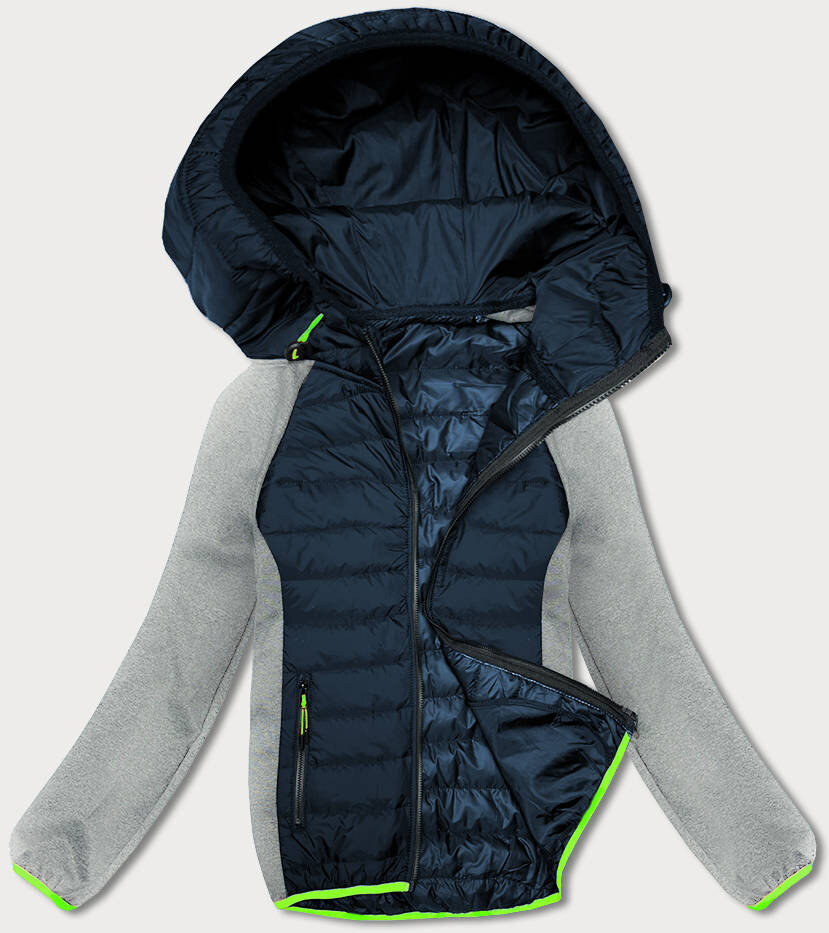 Sportovní bunda s kapucí J.STYLE - šedá, odcienie szarości XL (42) i392_22108-53