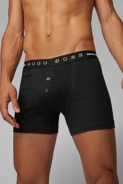 Boxerky pro muže E82374 9LIH3 černá Hugo Boss