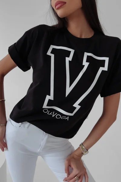 Černé tričko V-Boxer od Ola Voga
