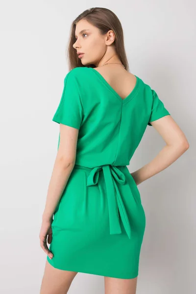 Dámské RUE PARIS Zelené šaty s opaskem FPrice