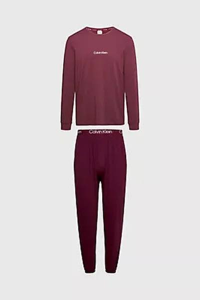 Pánské pyžamo L/S JOGGER SET 000NM2178EGVK - Calvin Klein
