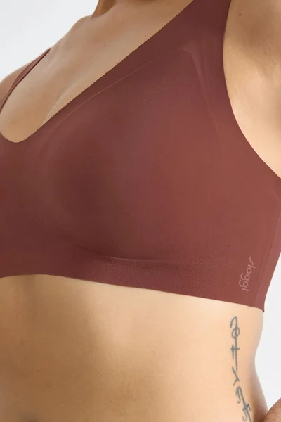 Dámská podprsenka ZERO Feel 2.0 Bralette - UNKNOWN - tm. hnědá 7505 - SLOGGI