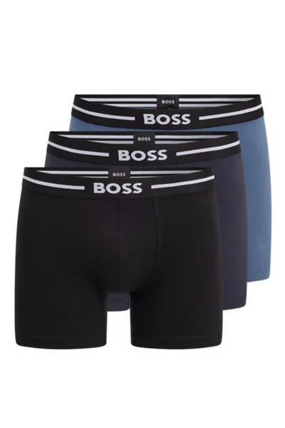 Boss Pánské Boxerky MIX 3ks s Delší Nohavičkou