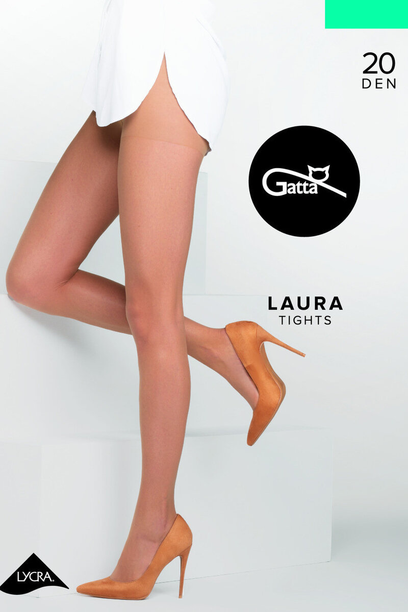 Dámské punčochové kalhoty LAURA F56D8P - LYCRA roz5 Gatta, nero 5-XL i170_000219000590
