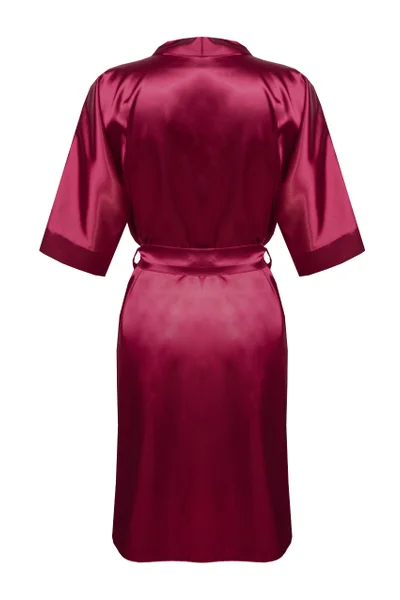 Dámský župan DKaren Lux Satin Maroon