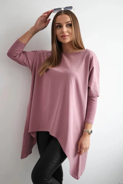 Oversize dámská růžová halenka od K-Fashion