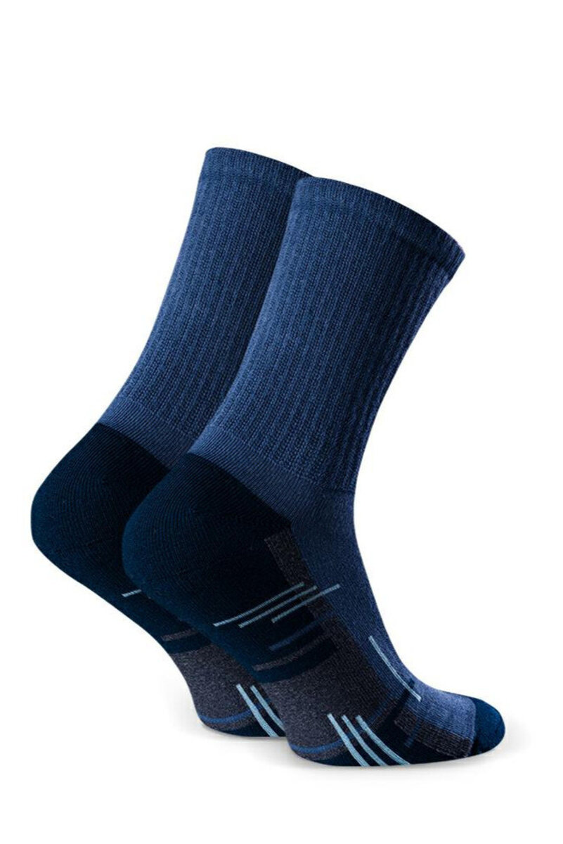 Pánské polofroté sportovní ponožky 6569C2 Steven, černá 47-50 i170_XL002047X