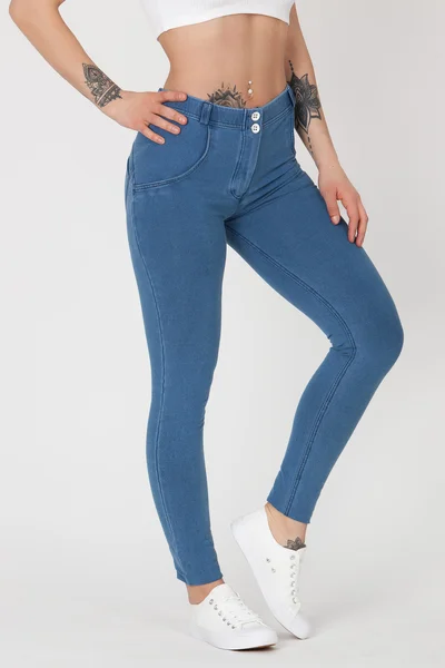 Dámské džíny - Mid Waist Light Blue - BST-JMWLB - Boost Jeans - Gemini