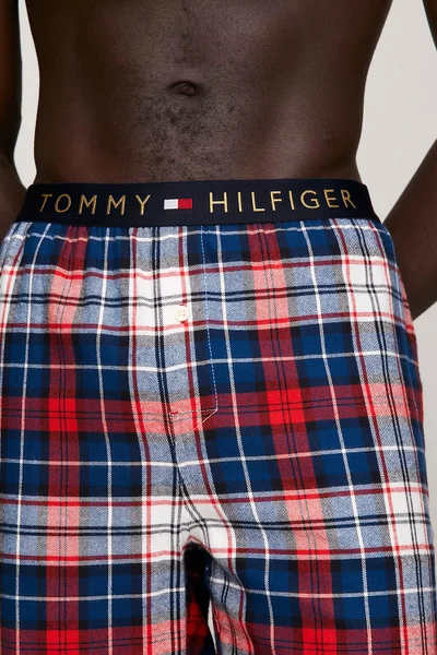 Tommy Hilfiger Pánské Flanelové Kalhoty Podzim 2023