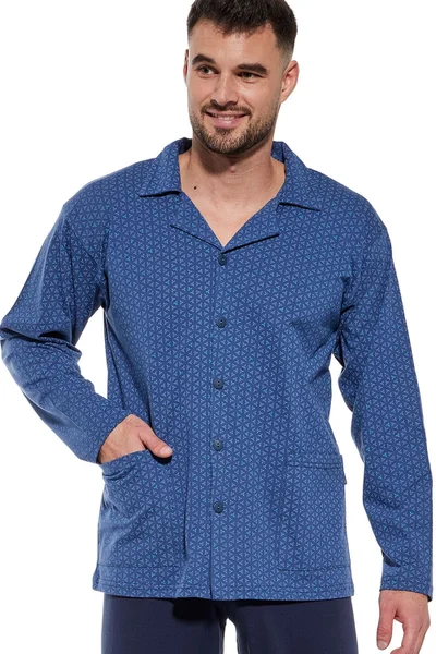 Mužské pohodlné pyžamo Cornette Modrá