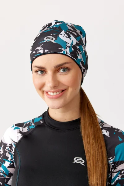 Čepice Rough Radical Power Beanie BlackTurquoise