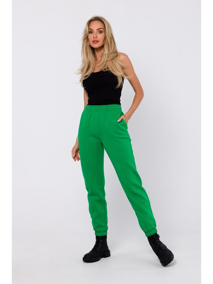 Zelené Jogger Kalhoty s Prošíváním - Moe, EU S i529_2610123403997351016