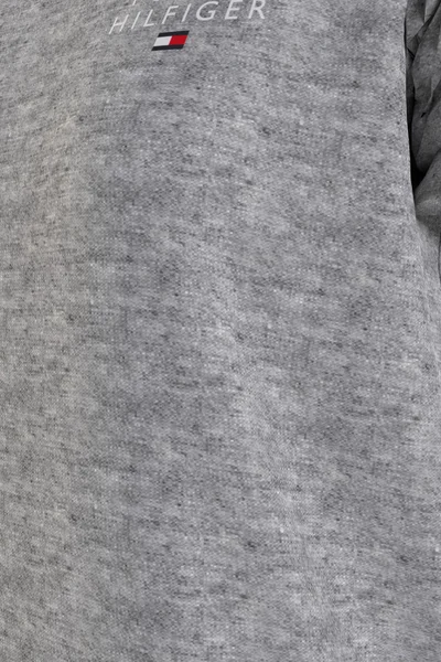 Šedé dámské tričko s logem - Pohodlné tričko od Tommy Hilfiger