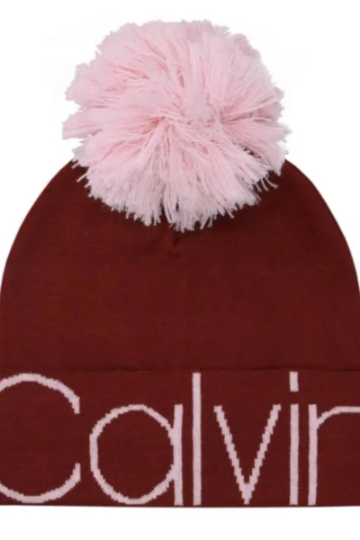 Calvin Klein Dámská čepice Pom Pom Beanie s ozdobnou bambulí