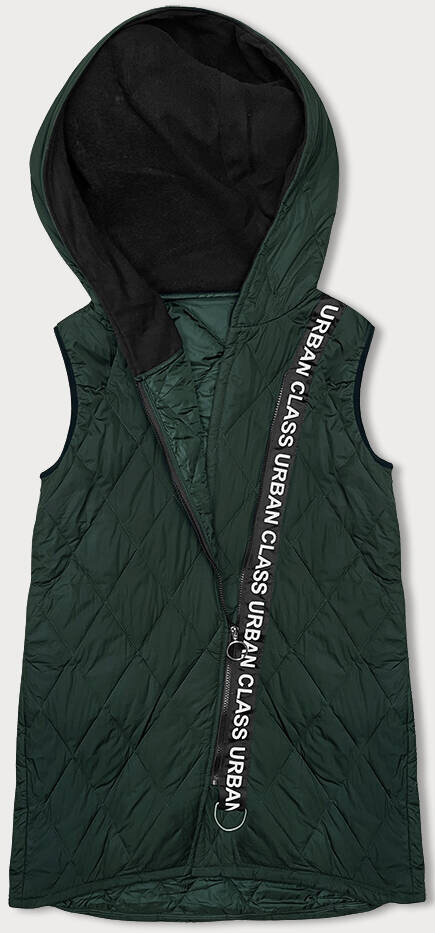 Army vesta s kapucí J.STYLE, odcienie zieleni 46 i392_22771-R