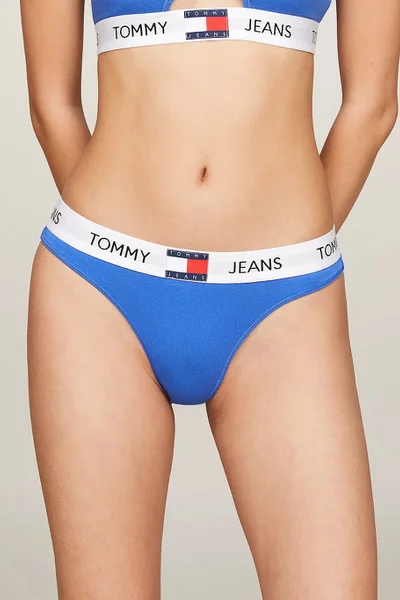 Dámská tanga modrá Tommy Hilfiger EXT SIZES