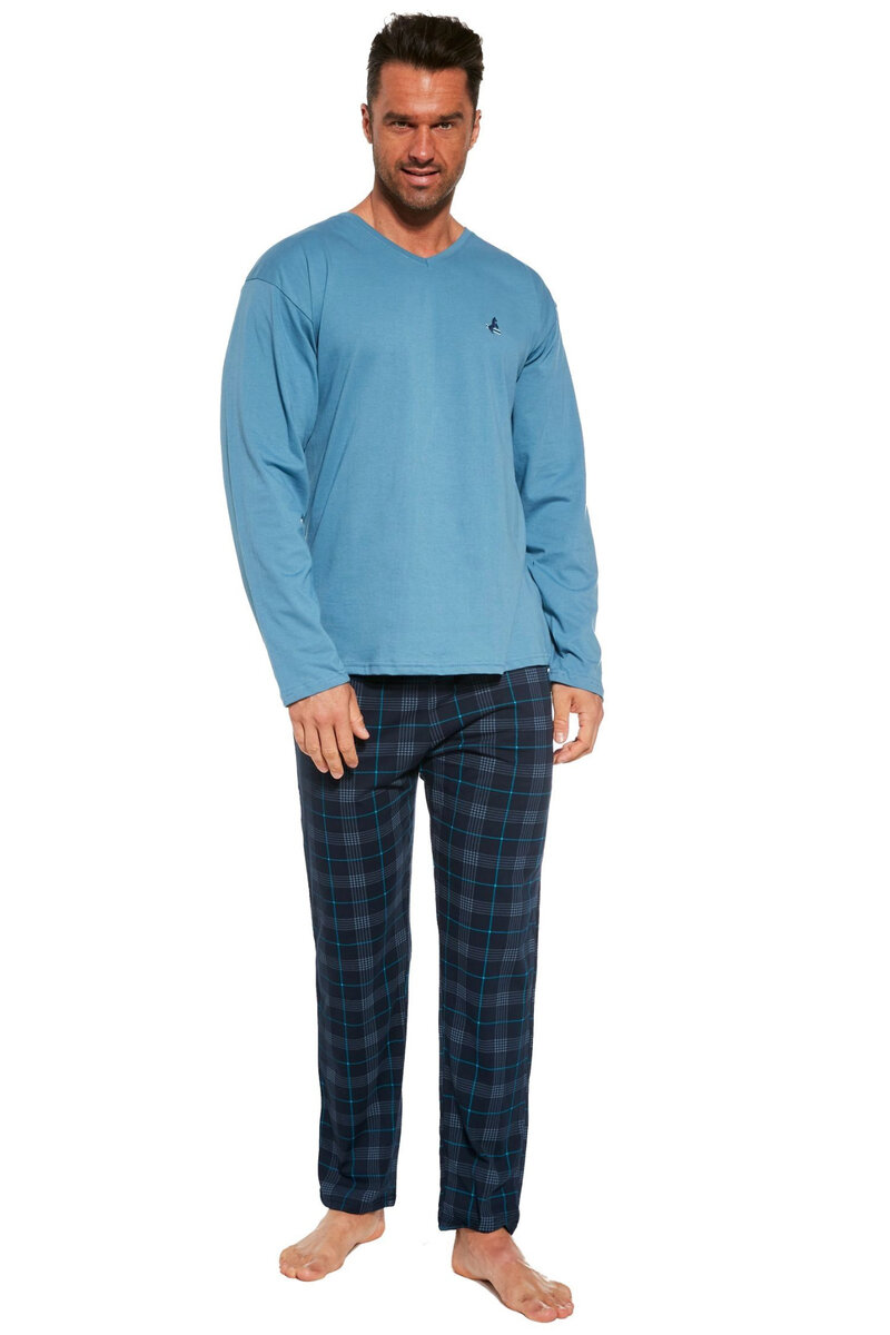 Mužské pohodlné pyžamo Derby - Cornette, světle modrá M i41_9999932651_2:světle modrá_3:M_