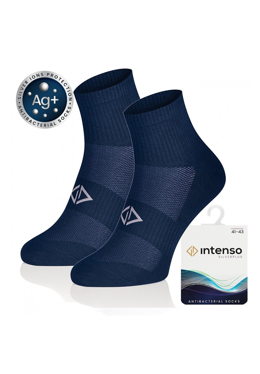 Pohodlné antibakteriální ponožky s ionty stříbra od Intenso, bílá 35-37 i384_61862675